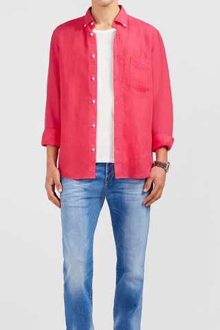 Chemise en lin Dernier Carré - Rose