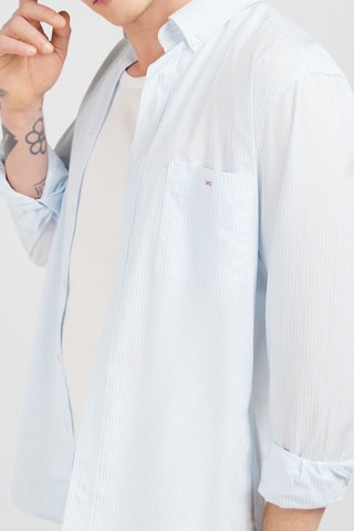 Chemise Dobby - Bleu clair