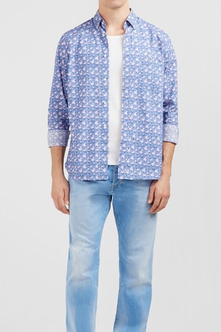 Chemise Pop 60 - Bleu