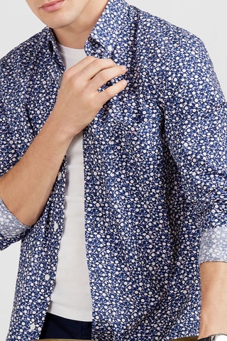 Chemise regular Pop 60 - Bleu