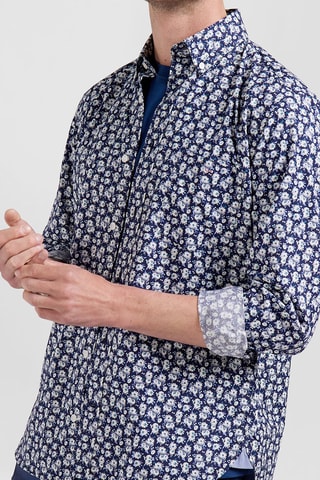 Chemise Pop 60 - Bleu marine