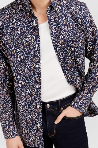 Chemise Pop 60 - Bleu marine