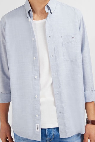 Chemise Dobby - Bleu clair