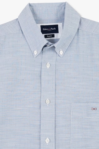 Chemise Dobby - Bleu clair