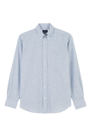 Chemise Dobby - Bleu clair