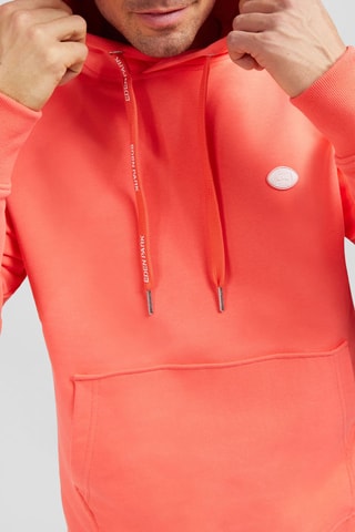 Sweat à capuche Planète - Corail
