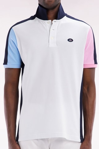 Polo droit Le Cercle Rose - Blanc