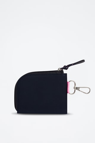 Pochette en cuir Rugbyniou - Bleu marine