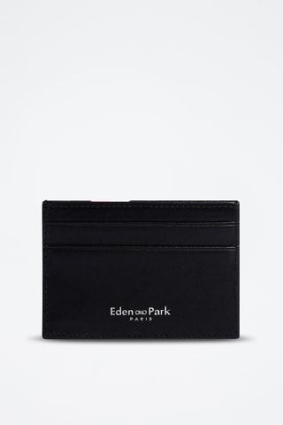 Porte-cartes en cuir - Noir