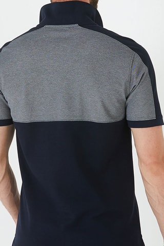 Polo Oxford Block - Bleu marine
