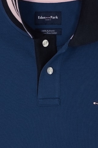 Polo regular Capitaine - Bleu marine