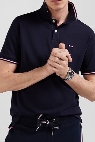 Polo Mini tornade - Bleu marine