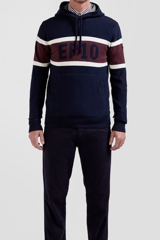 Pull à capuche - Bleu marine