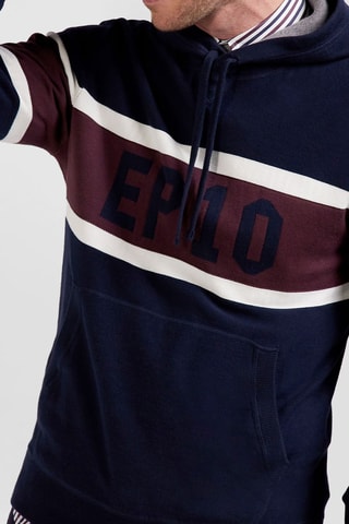 Pull à capuche - Bleu marine