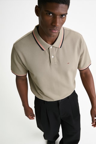 Polo Décalage - Beige