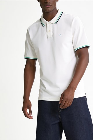 Polo Décalage - Blanc