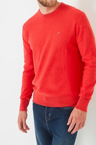 Pull en lin Colin - Rouge