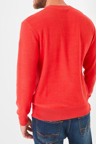 Pull en lin Colin - Rouge