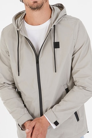 Coupe-vent à capuche Murrayfield - Beige