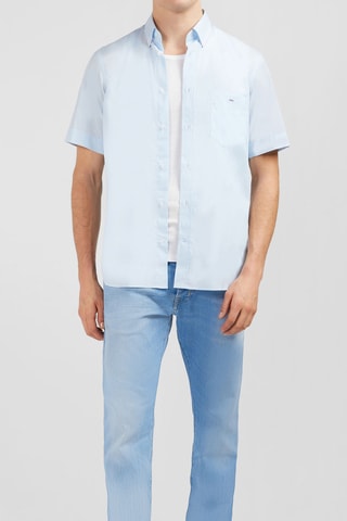 Chemise Dobby - Bleu clair