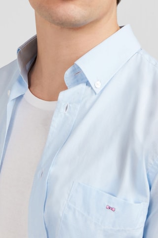 Chemise Dobby - Bleu clair