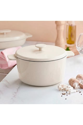 Cocotte en fonte Enamel - 28 x 15 cm - 6 l
