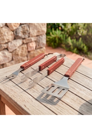 3 ustensiles pour barbecue en acier inoxydable Grill