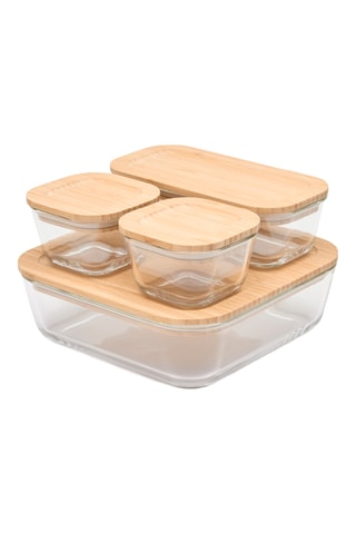 4 boîtes de conservation en verre borosilicate Store - 230/560/560/1940 ml