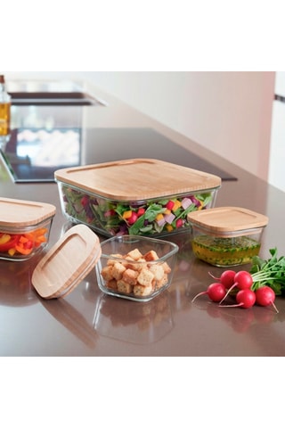 4 boîtes de conservation en verre borosilicate Store - 230/560/560/1940 ml
