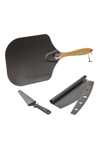 3 ustensiles pour pizza en acier inoxydable Grill