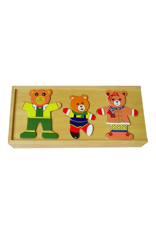 Puzzle famille ours à habiller en bois - 45 pièces - Dès 3 ans