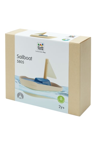 Grand bateau à voile en bois - 3 pièces - Dès 2 ans