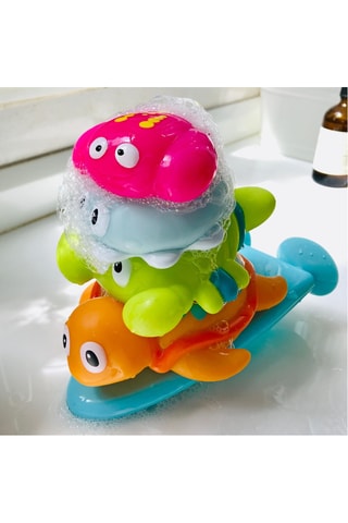 Pyramide d’animaux marins empilables pour le bain - 5 pièces - Dès 18 mois