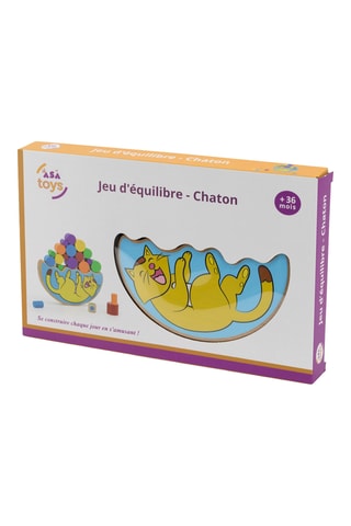 Jeu d'équilibre en bois Chaton - 38 pièces - Dès 3 ans