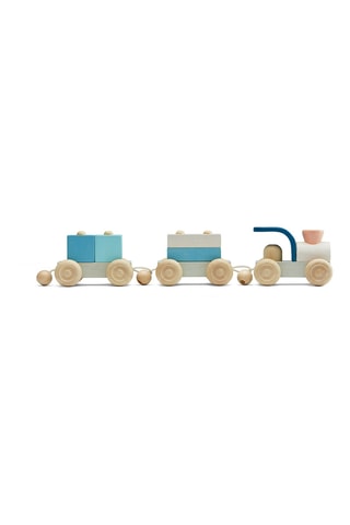 Train modulable en bois - 7 pièces - Dès 1 an