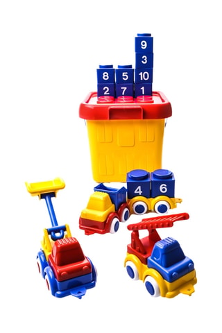 Baril modulable et véhicules - 20 pièces - Dès 1 an
