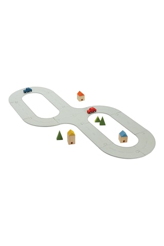 Circuit de jeu réversible en bois - 19 pièces - Dès 3 ans