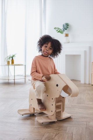 Jouet à chevaucher Eléphant en bois - Dès 2 ans