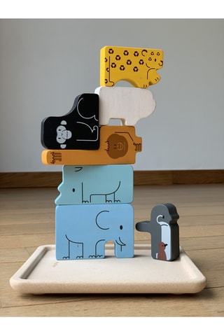 Puzzle animaux 2-en-1 en bois - 8 pièces - Dès 2 ans