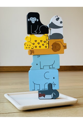 Puzzle animaux 2-en-1 en bois - 8 pièces - Dès 2 ans