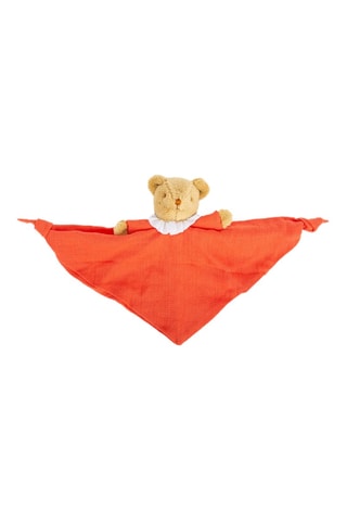 Doudou ours en coton biologique avec hochet - Dès la naissance