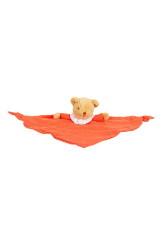 Doudou ours en coton biologique avec hochet - Dès la naissance