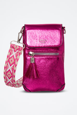Pochette de téléphone Losange - Fuchsia