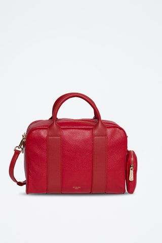 Sac à main en cuir Tofu - Rouge