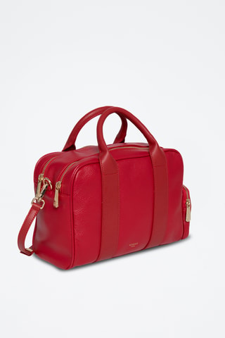 Sac à main en cuir Tofu - Rouge