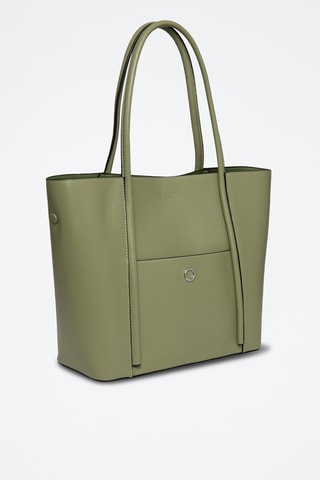 Sac porté épaule en cuir Romance - Kaki