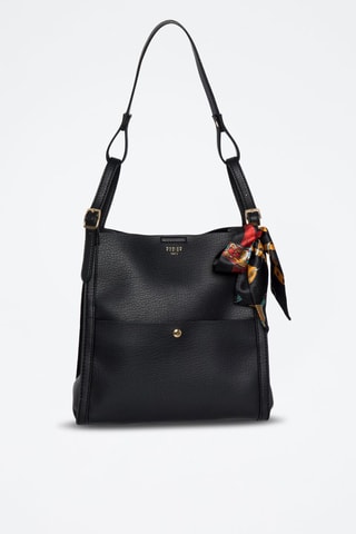 Sac porté épaule Scala - Doré, noir et rouge