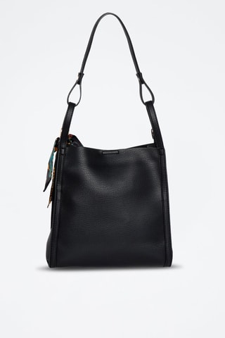 Sac porté épaule Scala - Doré, noir et rouge