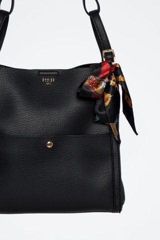 Sac porté épaule Scala - Doré, noir et rouge
