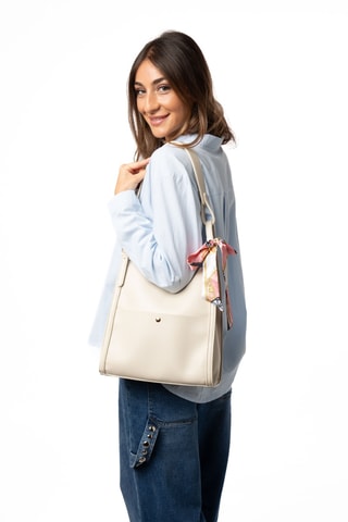 Sac porté épaule Scala - Écru